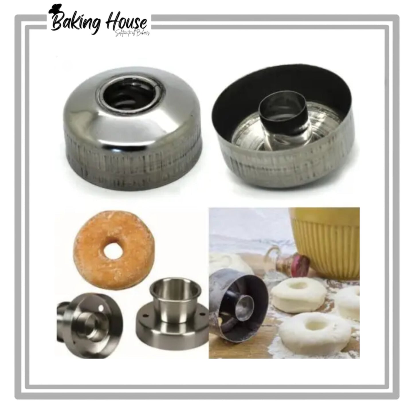 1pcs Stainless Steel Donut Cutter