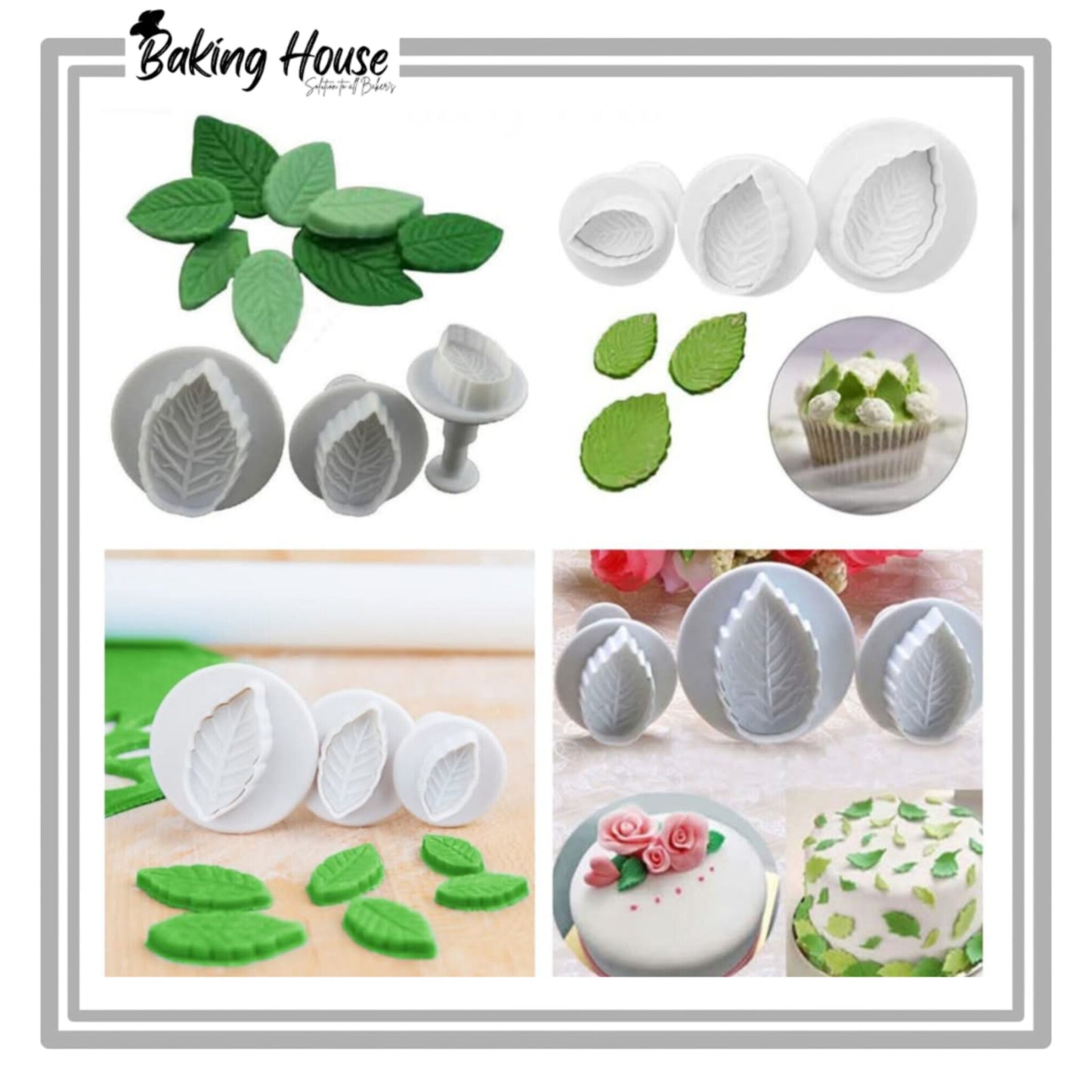 4pcs Leaf Planjer And Cookie Cutter
