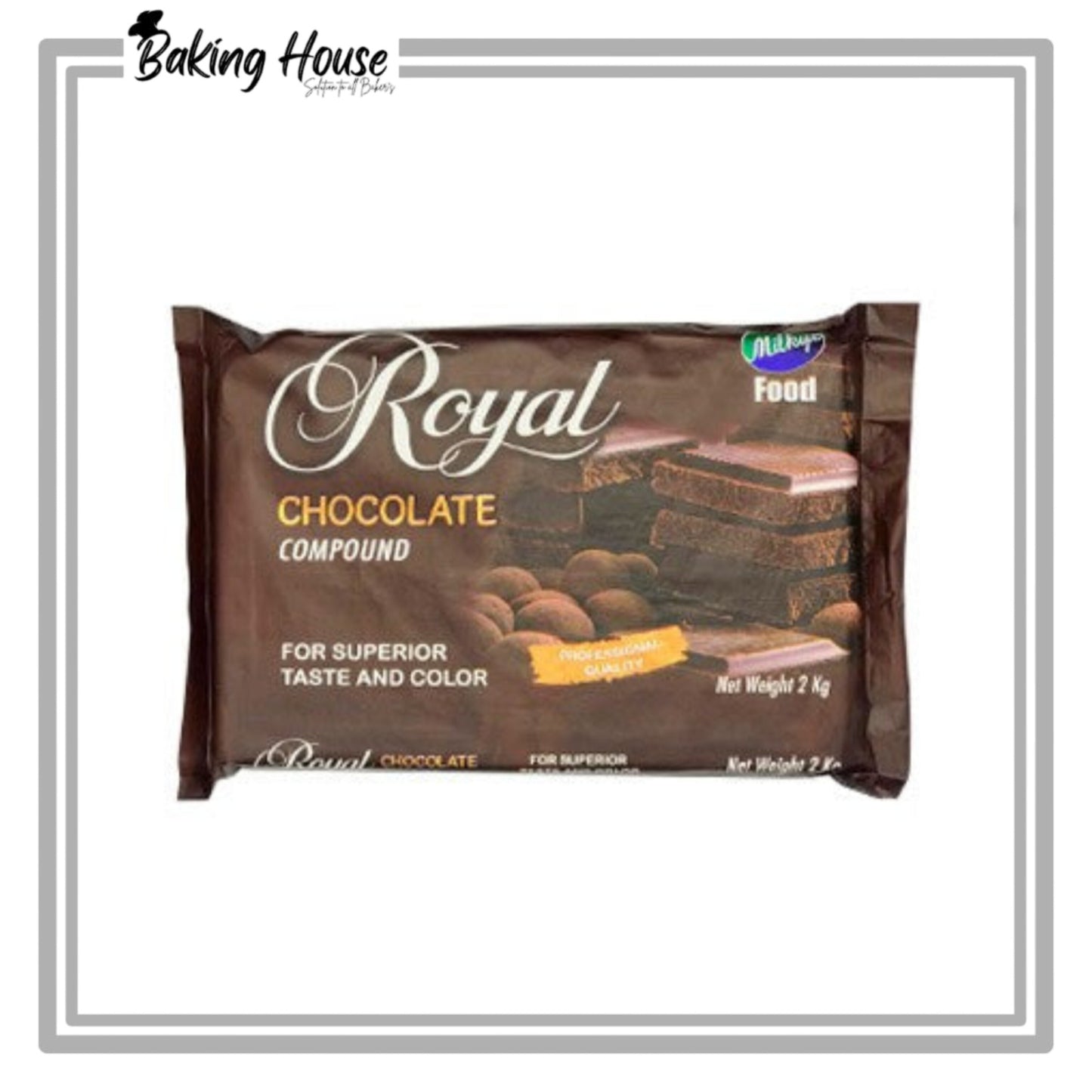 Milkyz Food Royal Compound Dark Chocolate 1kg (Loose Packing)