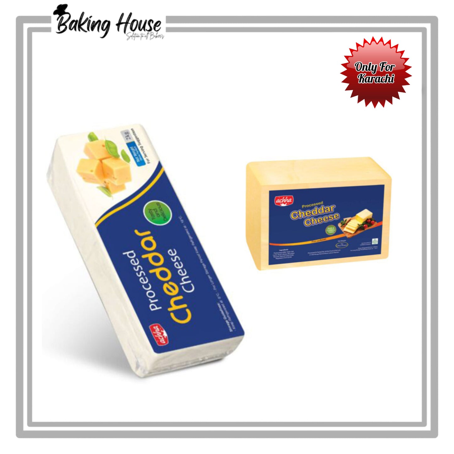 Original Acha Food Cheddar Cheese 1kg (Only For Karachi)