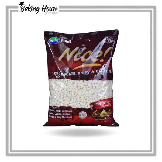 Milkyz White Chocolate Chips (500g Pack)