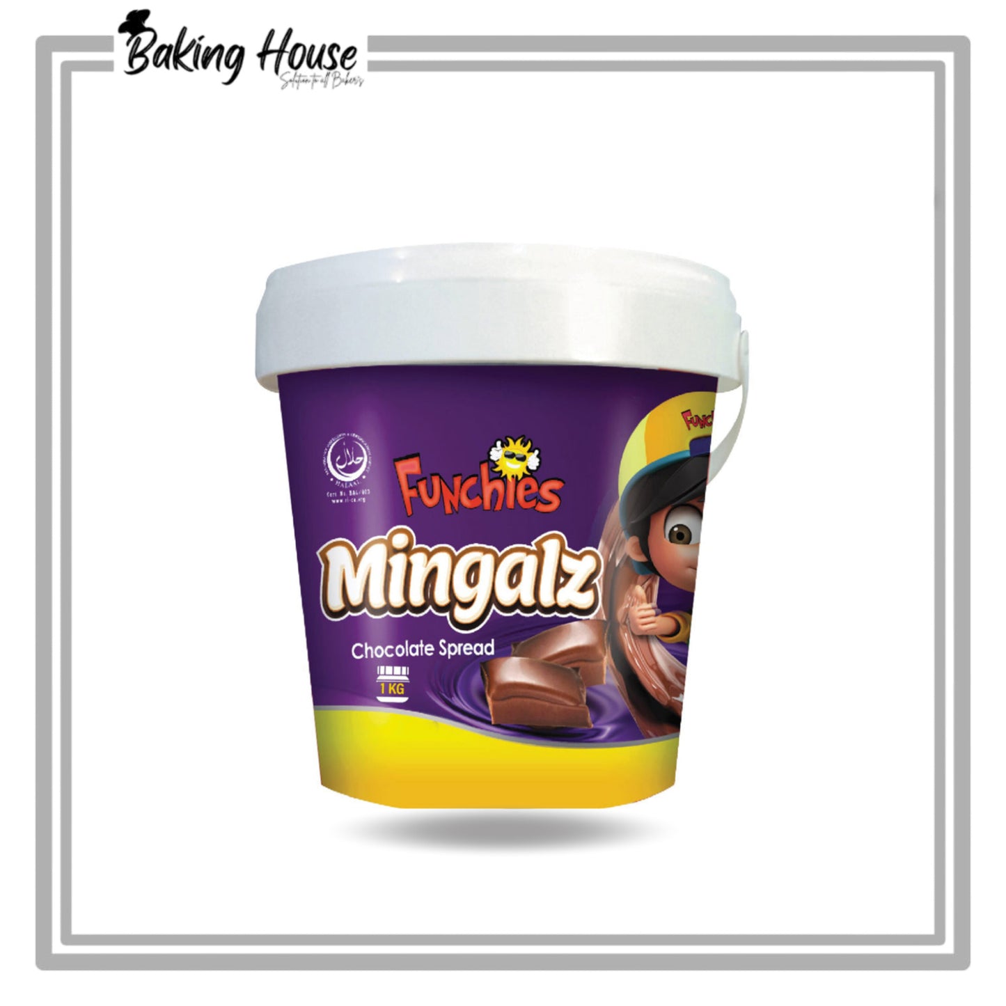 Funchies Mingalz Hazelnut Chocolate Spread (1.25kg Bucket)