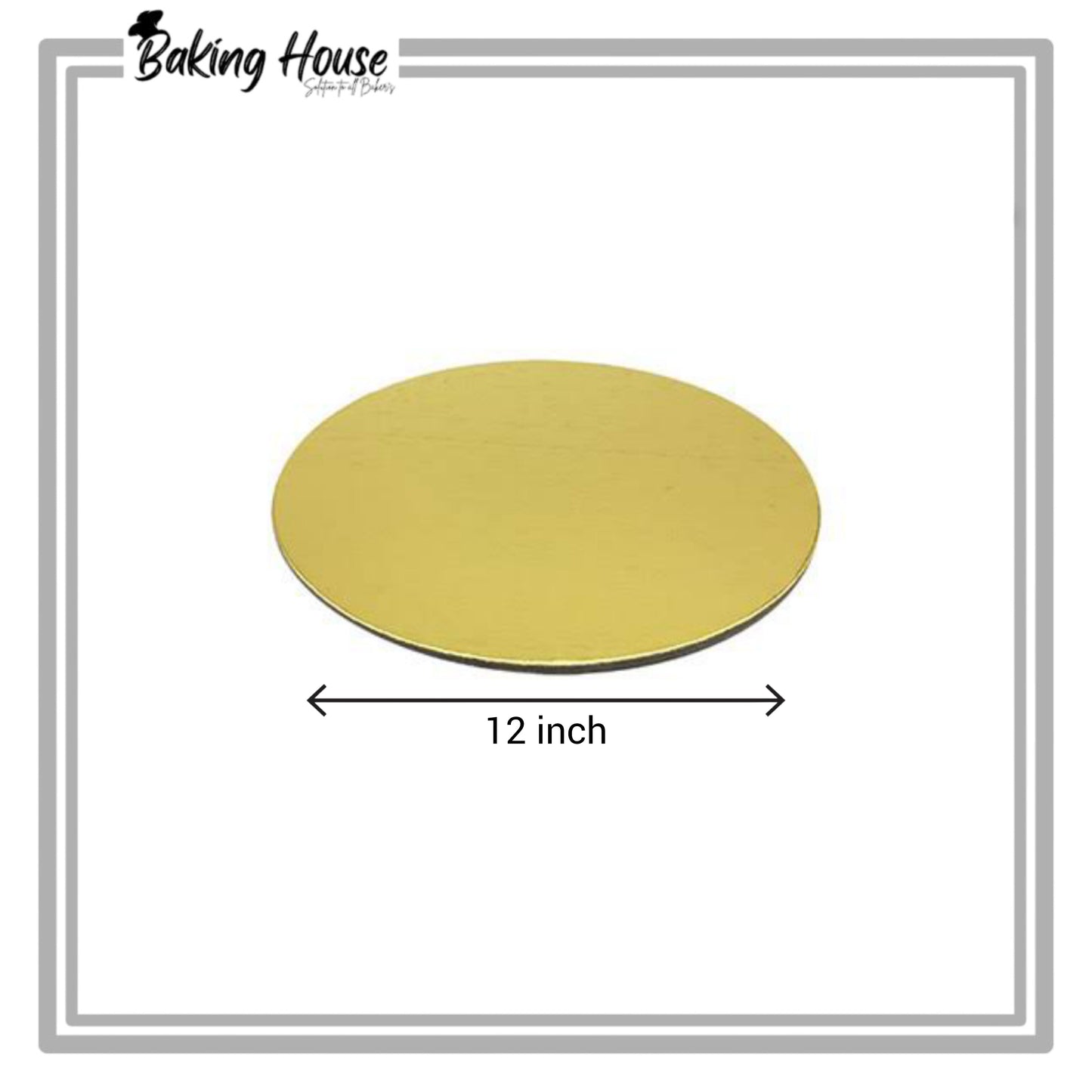 12 Inch Round Golden Cake Base