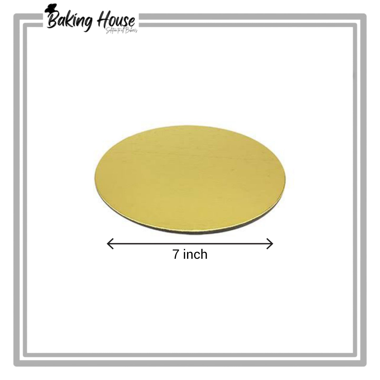 7 Inch Round Golden Cake Base