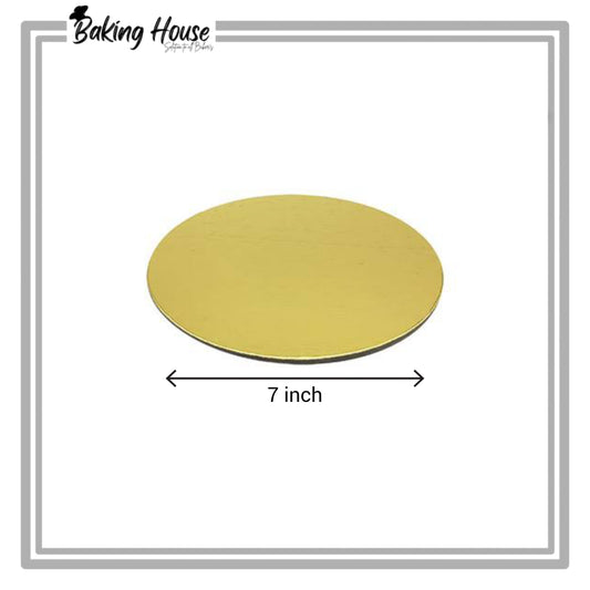 7 Inch Round Golden Cake Base