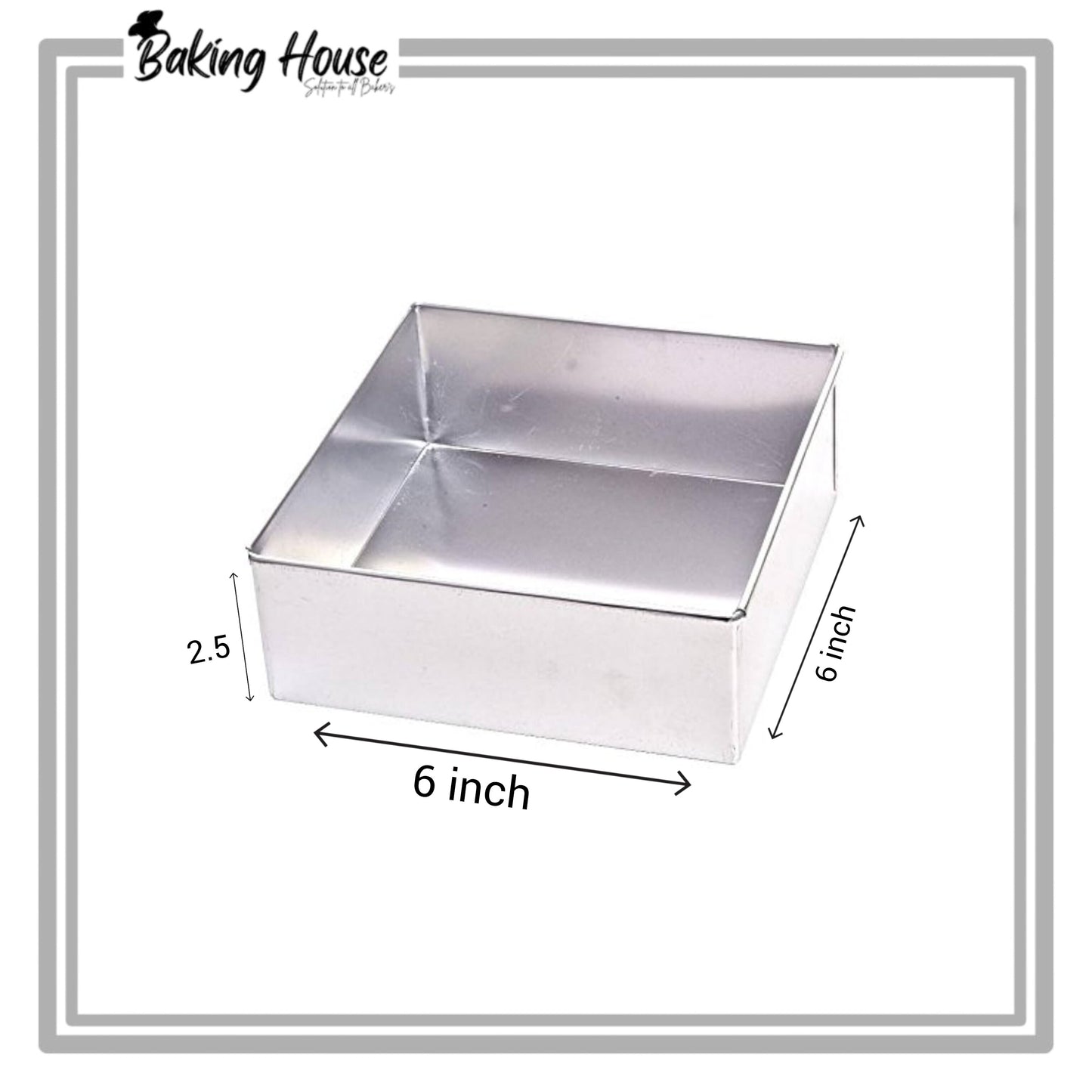 3pcs Square Stainless Steel Cake Pan Set