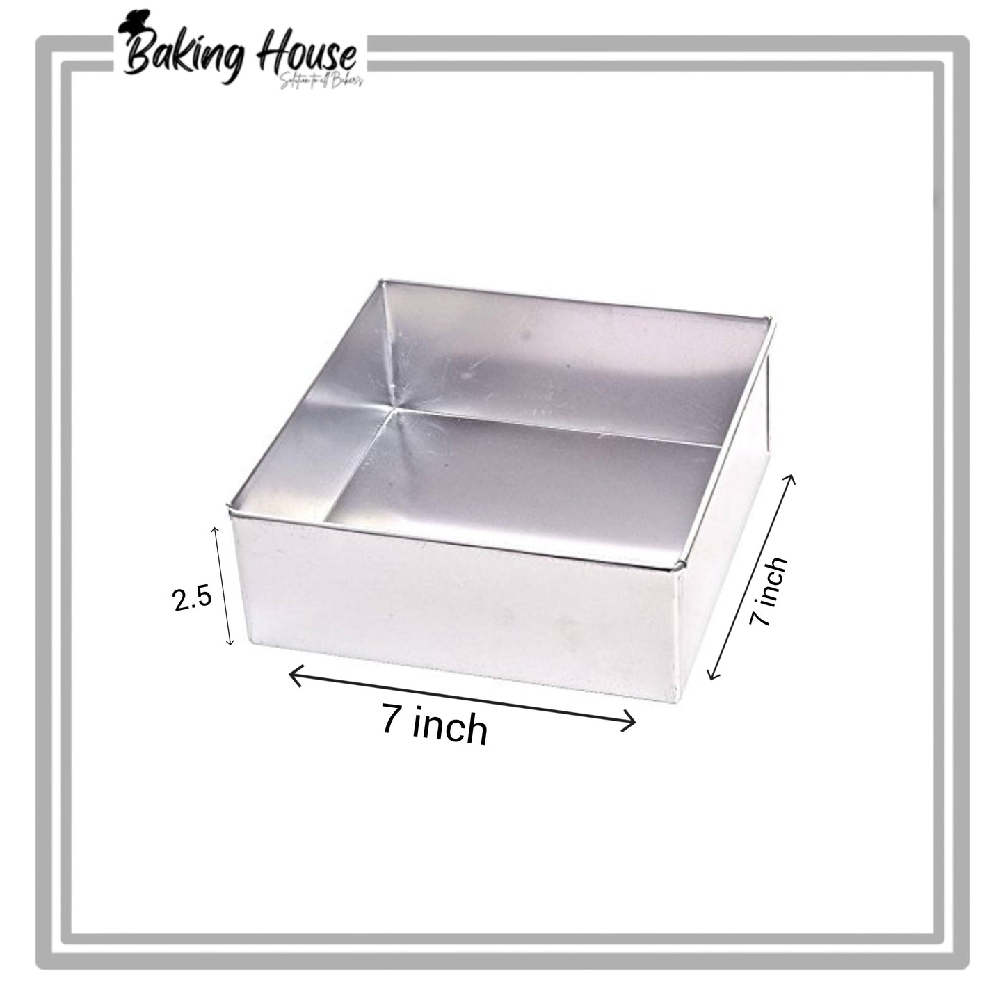 3pcs Square Stainless Steel Cake Pan Set