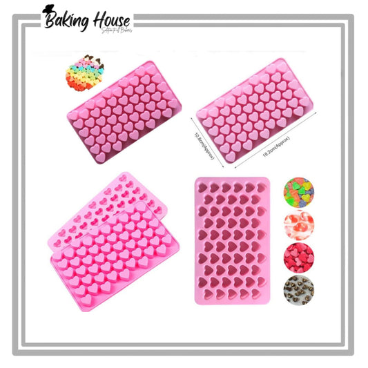 55 Cavity Silicon Chocolate Hearts Mould