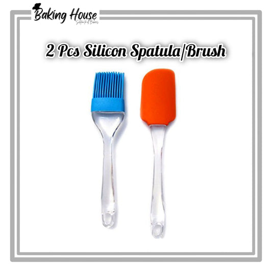 2pcs Spatula/Brush Set