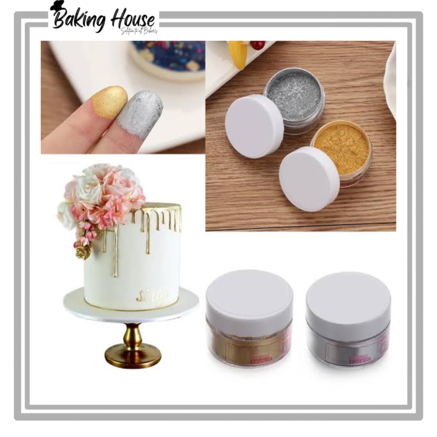 10g Edible Silver Dust For Cake Decorationg