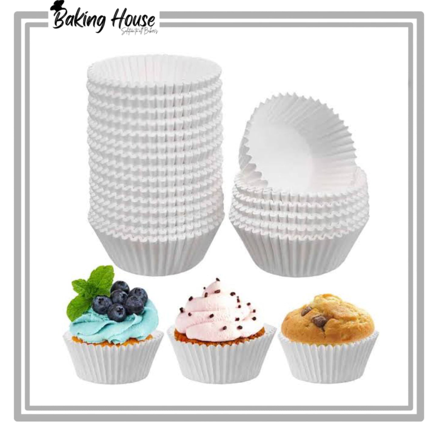 White Paper Cupcake Muffine Liner 100pcs